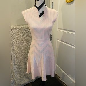Ted Baker size 1 pink ribbed dress